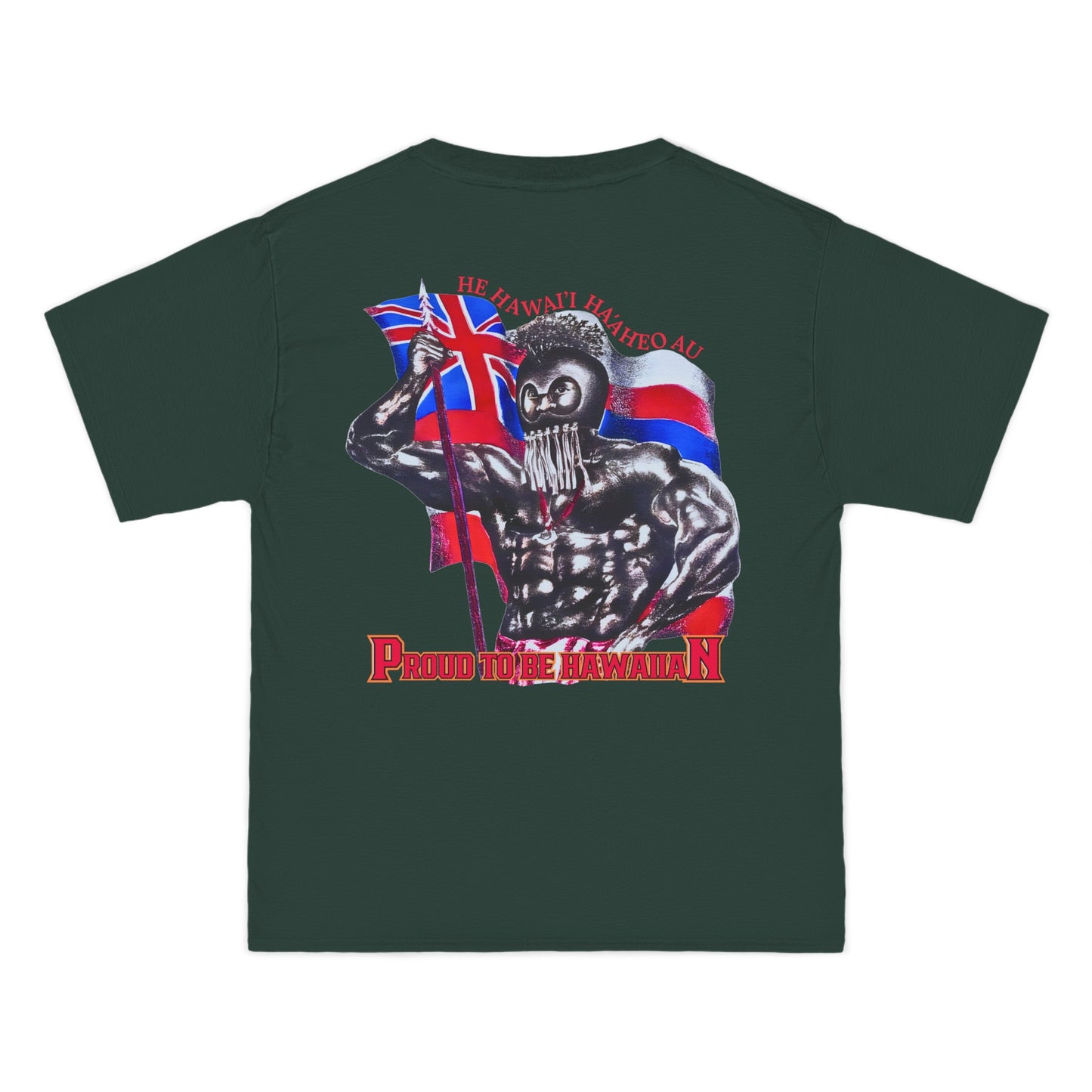 Hawaiian Strength Proud To Be Hawaiian He Hawai'i Ha'aheo Au Vintage Design 90s New Print Beefy-T®  Short-Sleeve T-Shirt