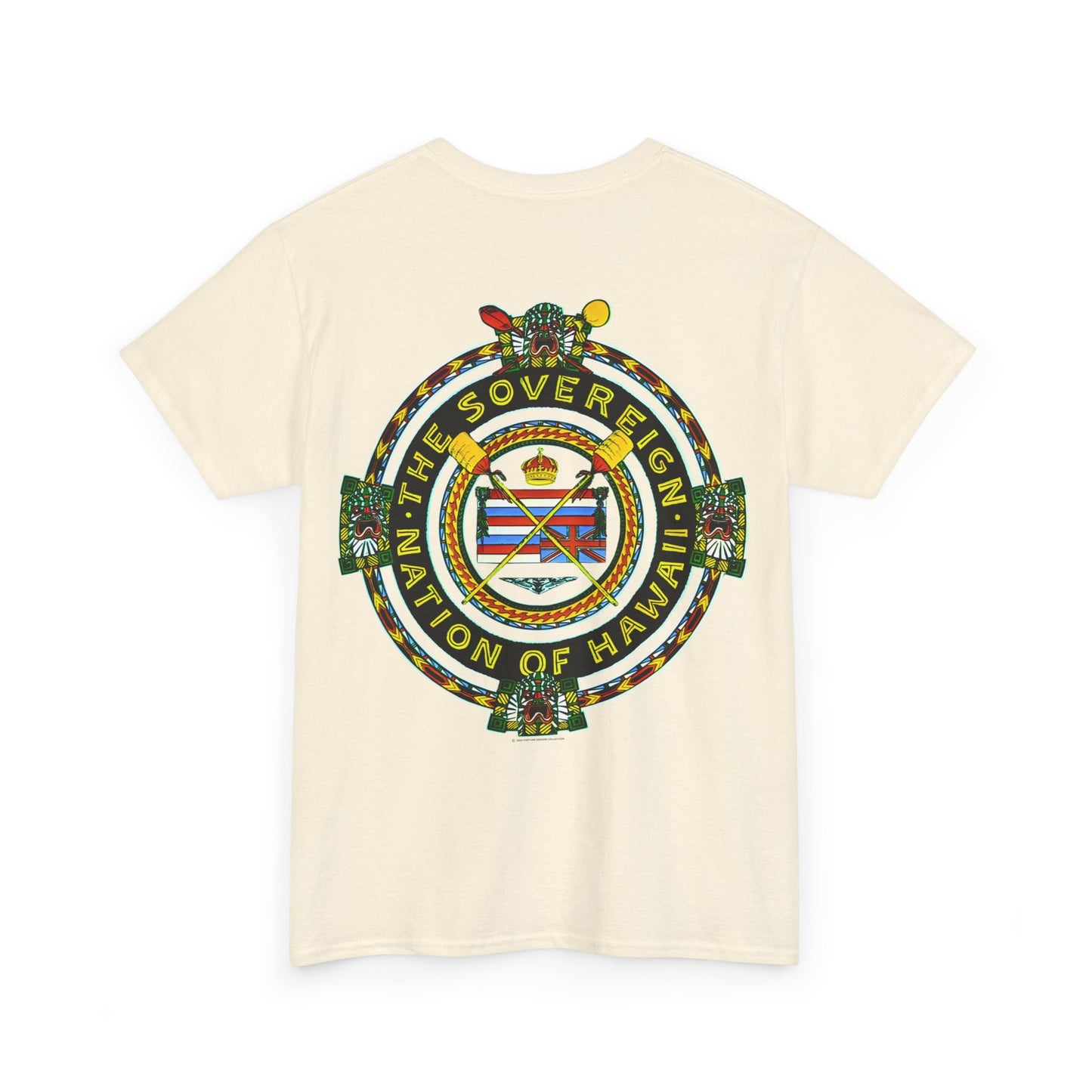 Hawaiian Strength The Sovereign Nation of Hawaii Vintage Design 90s New Print Unisex Heavy Cotton Tee