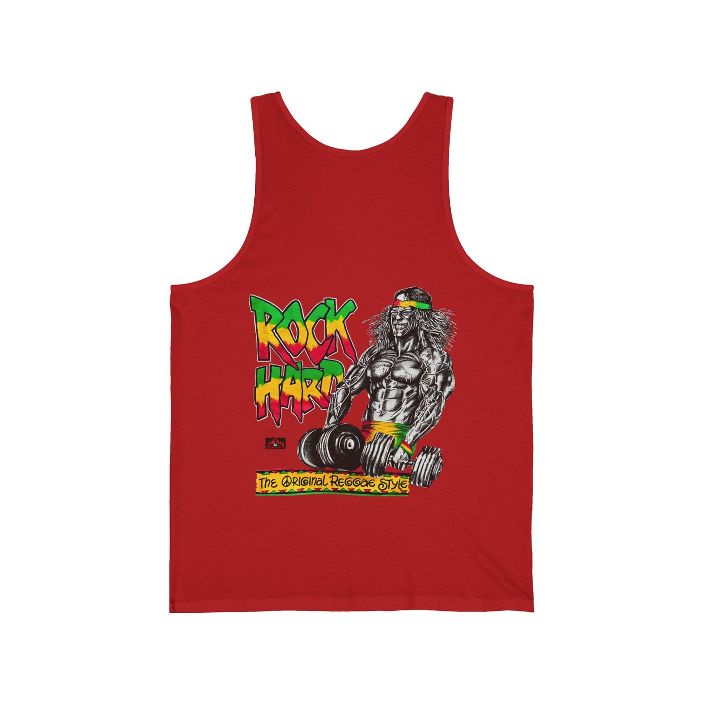 Jawaiian Strength Rock Hard The Original Reggae Style Vintage 90s Design New Print Unisex Jersey Tank