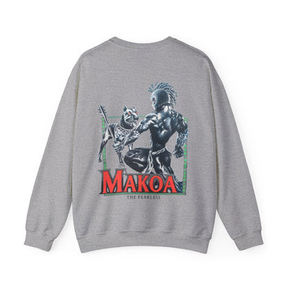 Hawaiian Strength Makoa The Fearless Vintage Design 90s New Print Unisex Heavy Blend™ Crewneck Sweatshirt