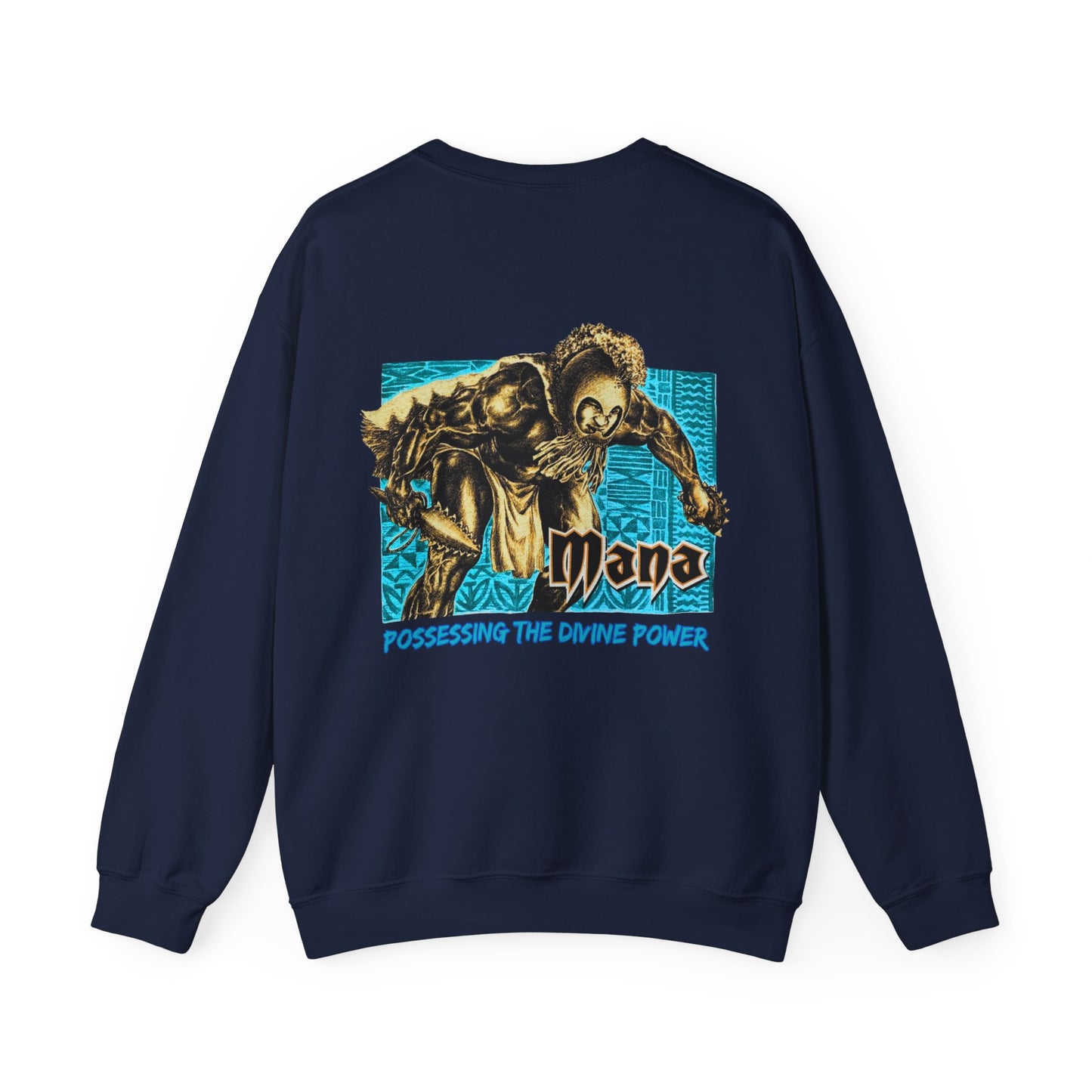 Hawaiian Strength Mana Possessing the Divine Power Vintage Design 90s New Print Unisex Heavy Blend™ Crewneck Sweatshirt