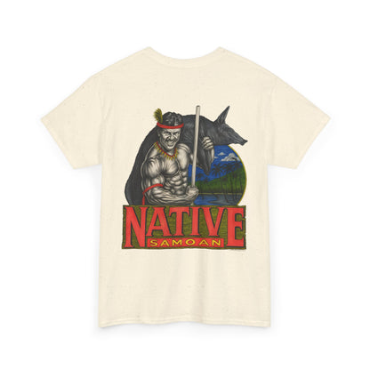 Samoan Strength Native Samoan Vintage 90s Design New Print Unisex Heavy Cotton Tee