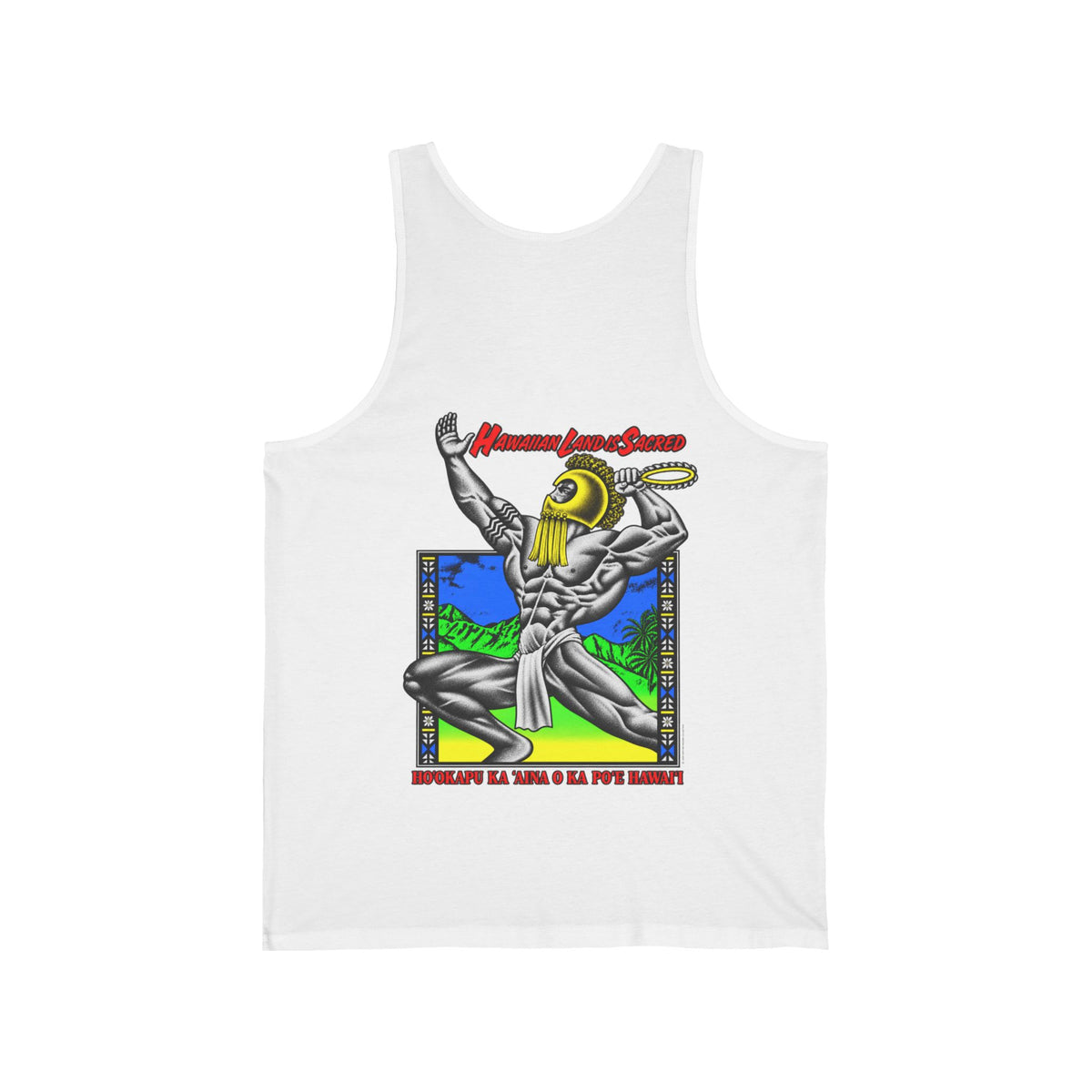 Hawaiian Strength Hawaiian Land Is Sacred Unisex Jersey Tank