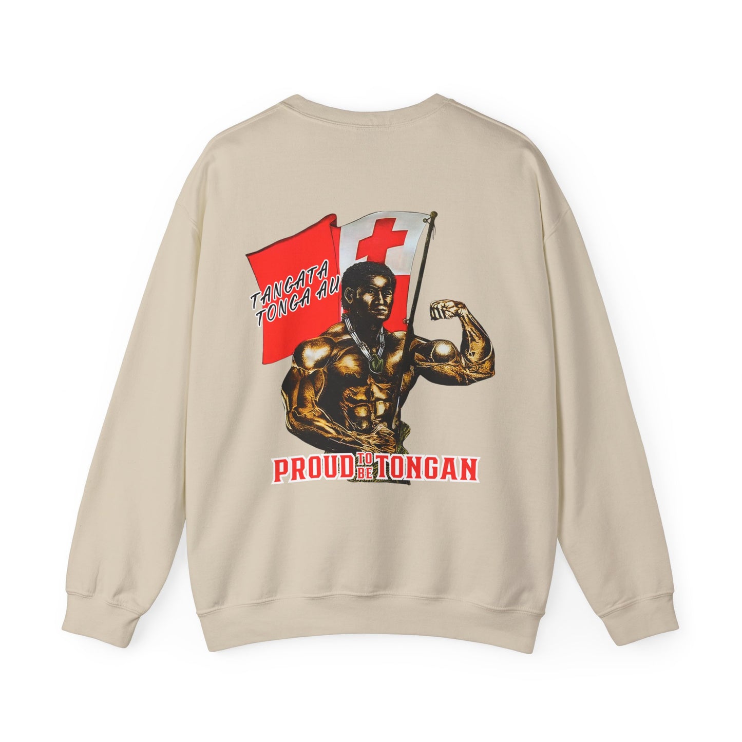 Local Strength Proud To Be Tongan Tangata Tonga Au Vintage Design 90s New Print Unisex Heavy Blend™ Crewneck Sweatshirt