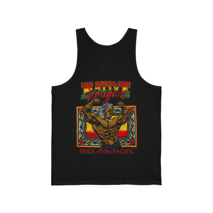 Local Strength Native Tongan Pride of the Pacific Vintage Designs 90s New Print Unisex Jersey Tank