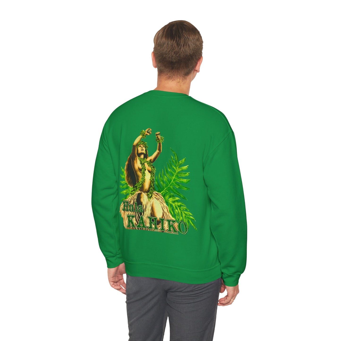 Hawaiian Strength Hula Kahiko Vintage Design 90s New Print Unisex Heavy Blend™ Crewneck Sweatshirt