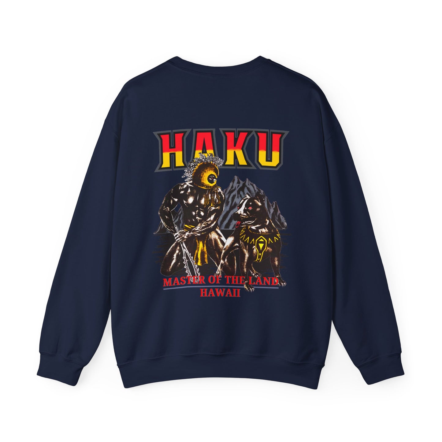 Hawaiian Strength Haku Master of the Land Hawaii Vintage Design 90s New Print Unisex Heavy Blend™ Crewneck Sweatshirt