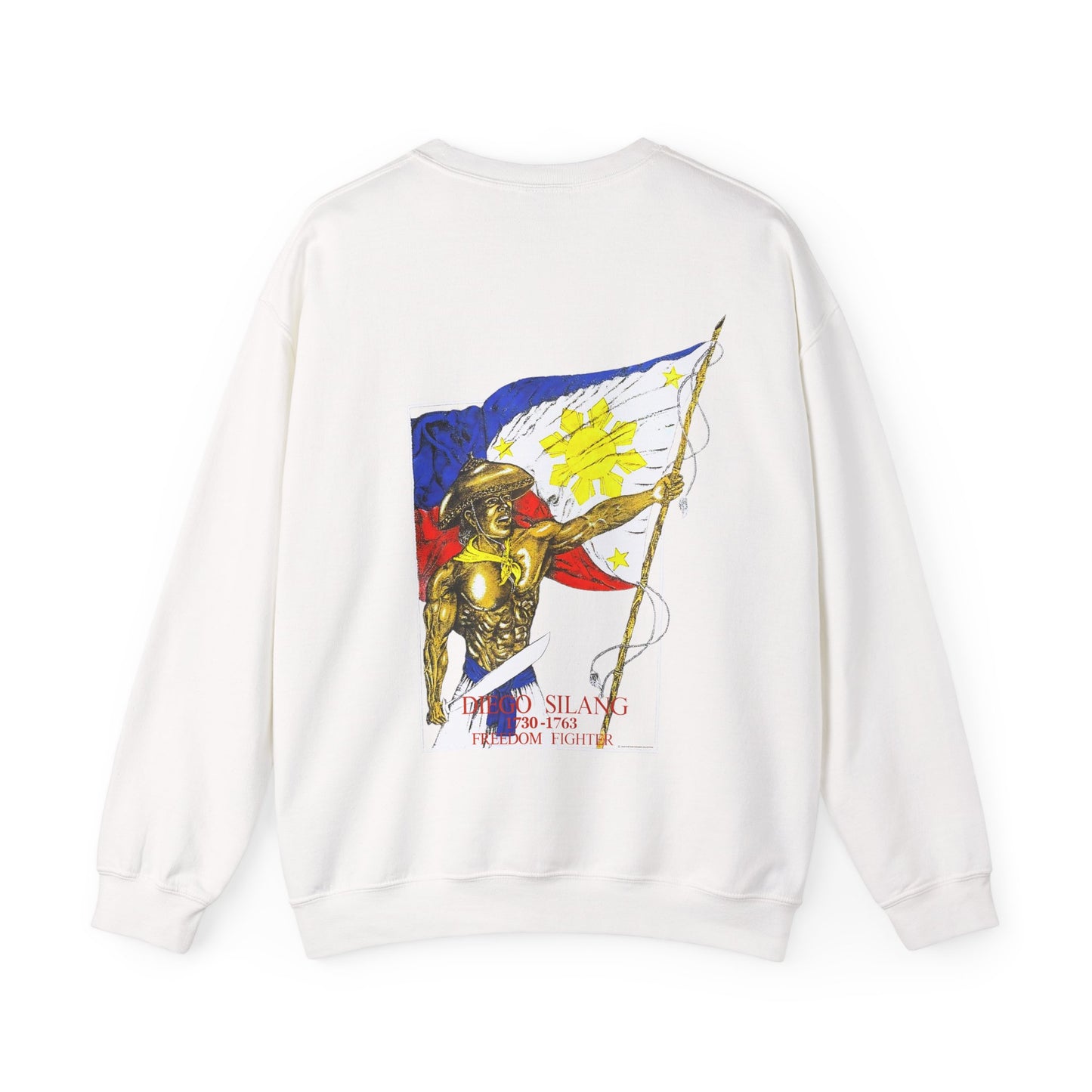 Filipino Strength Diego Silang Freedom Fighter Vintage Design 90s New Print Unisex Heavy Blend™ Crewneck Sweatshirt