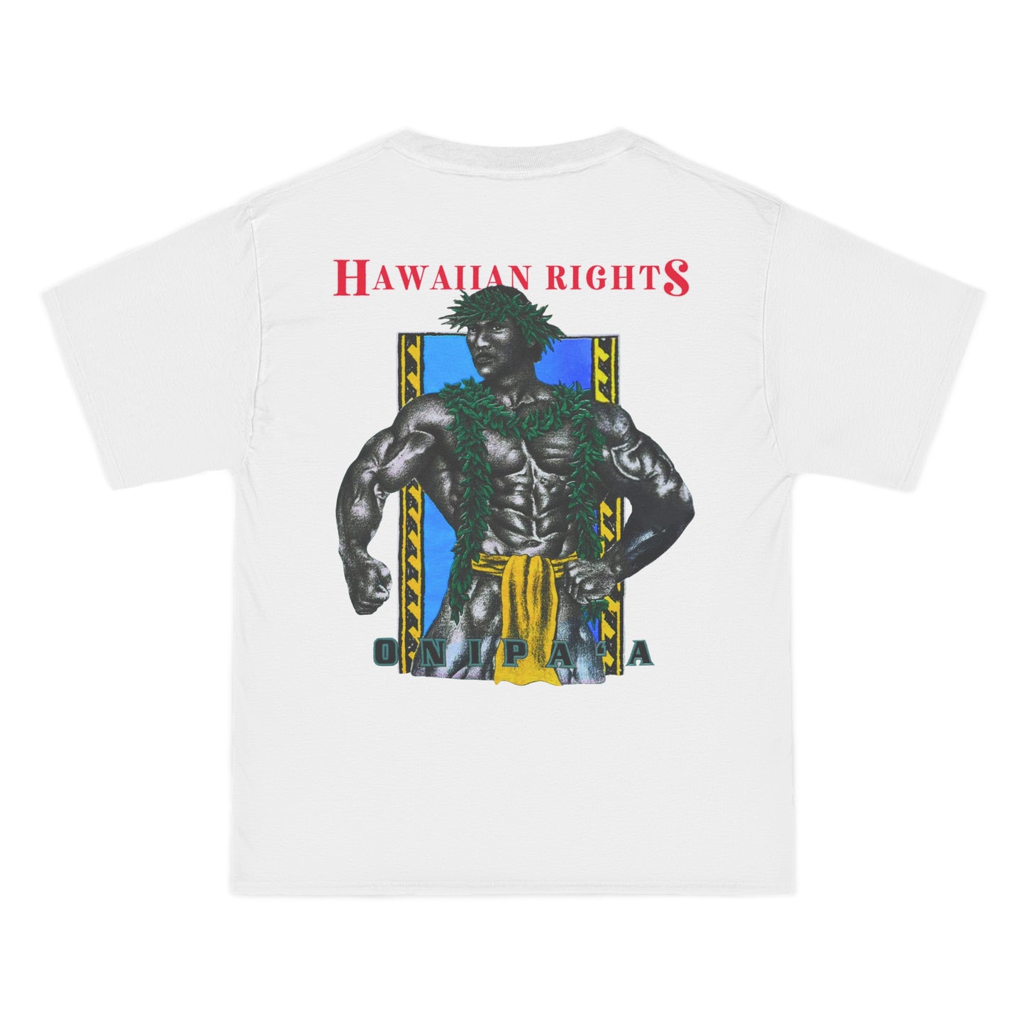 Hawaiian Strength Onipa’a Hawaiian Rights Vintage Design 90s New Print Beefy-T®  Short-Sleeve T-Shirt