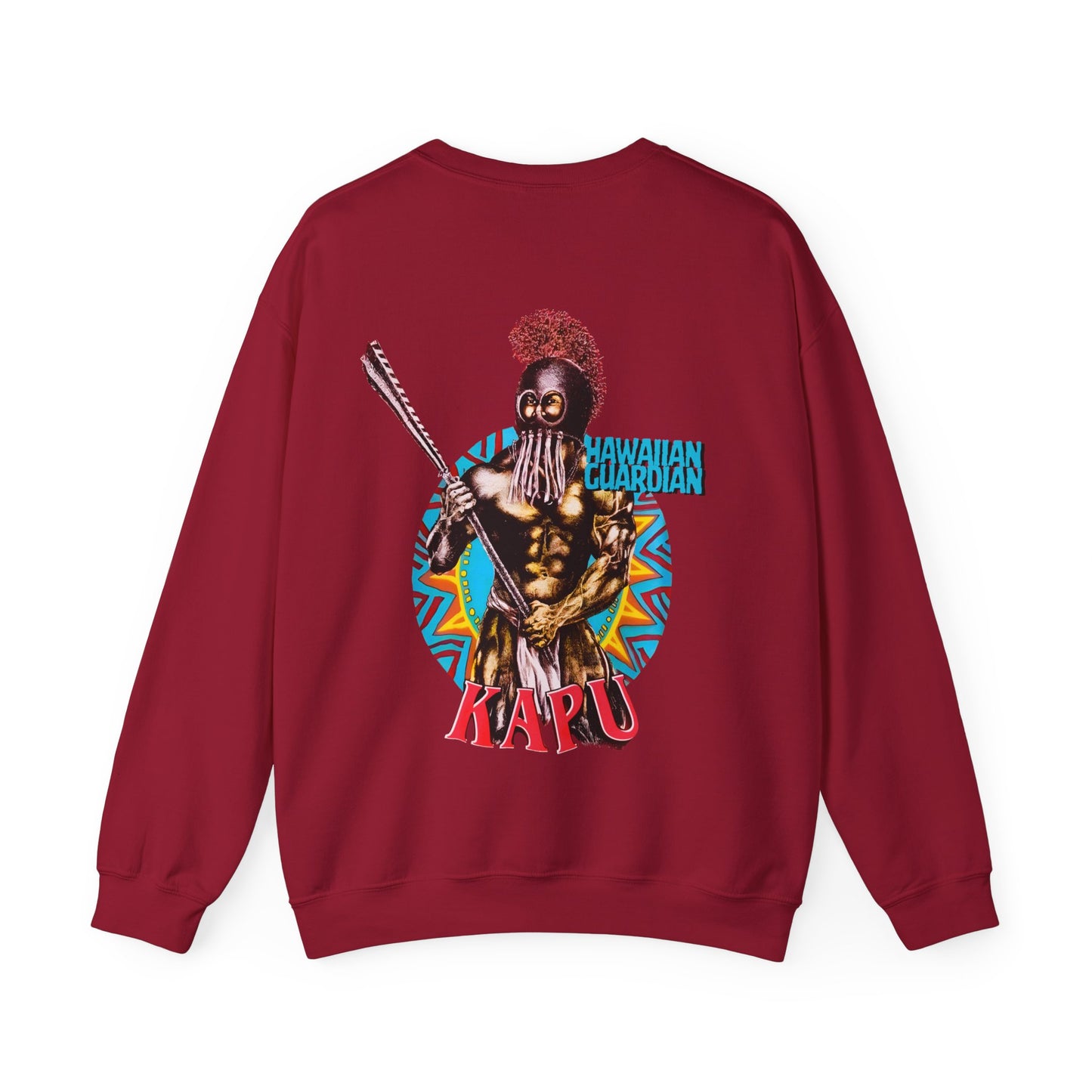 Hawaiian Strength Kapu Hawaiian Guardian Vintage Design 90s New Print Unisex Heavy Blend™ Crewneck Sweatshirt