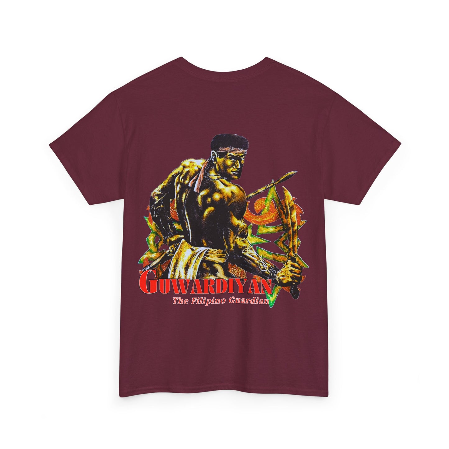 Filipino Strength The Filipino Guardian Guwardiyan Vintage Design 90s New Print T-shirt Unisex Heavy Cotton Tee