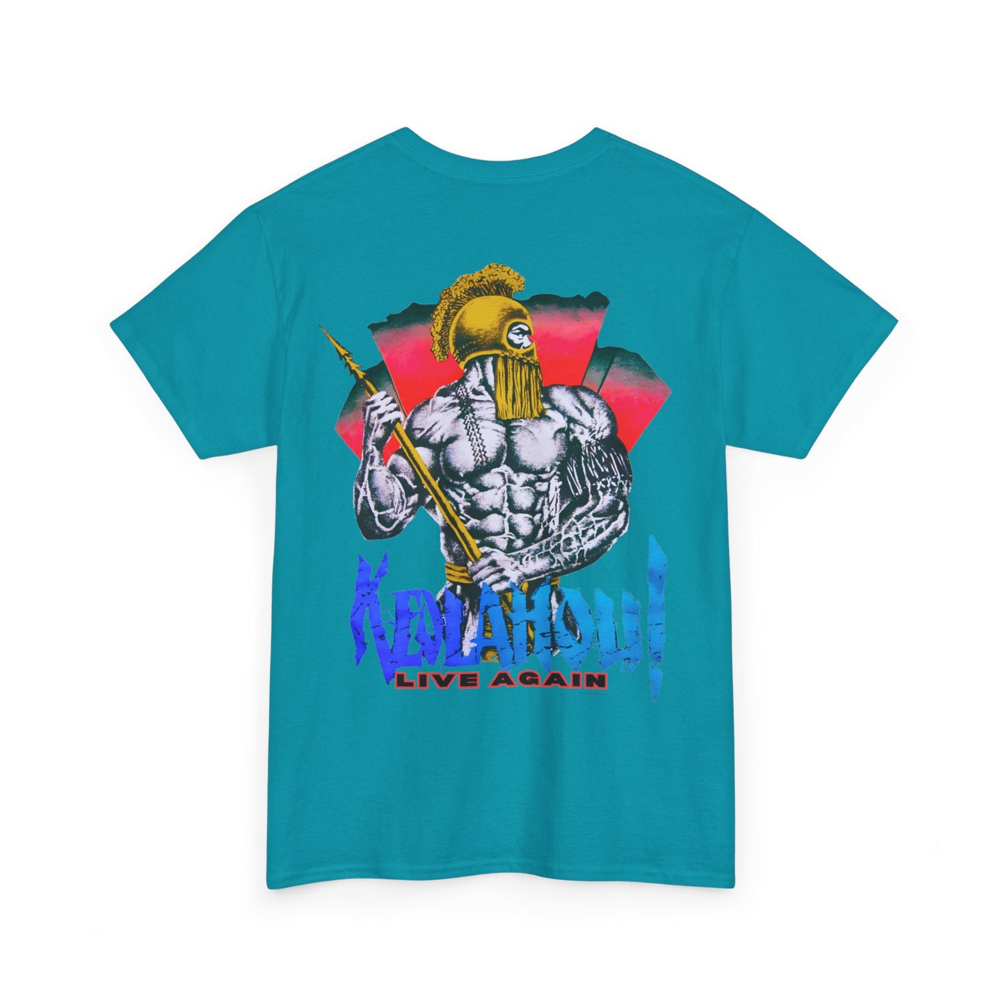 Hawaiian Strength Keolahou! Live Again Vintage Design 90s New Print T-shirt Unisex Heavy Cotton Tee