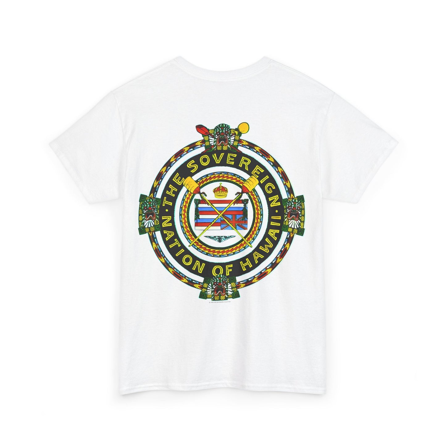 Hawaiian Strength The Sovereign Nation of Hawaii Vintage Design 90s New Print Unisex Heavy Cotton Tee