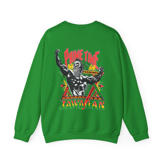 Jawaiian Strength Prime Time Jawaiian Vintage Design 90s New Print Unisex Heavy Blend™ Crewneck Sweatshirt
