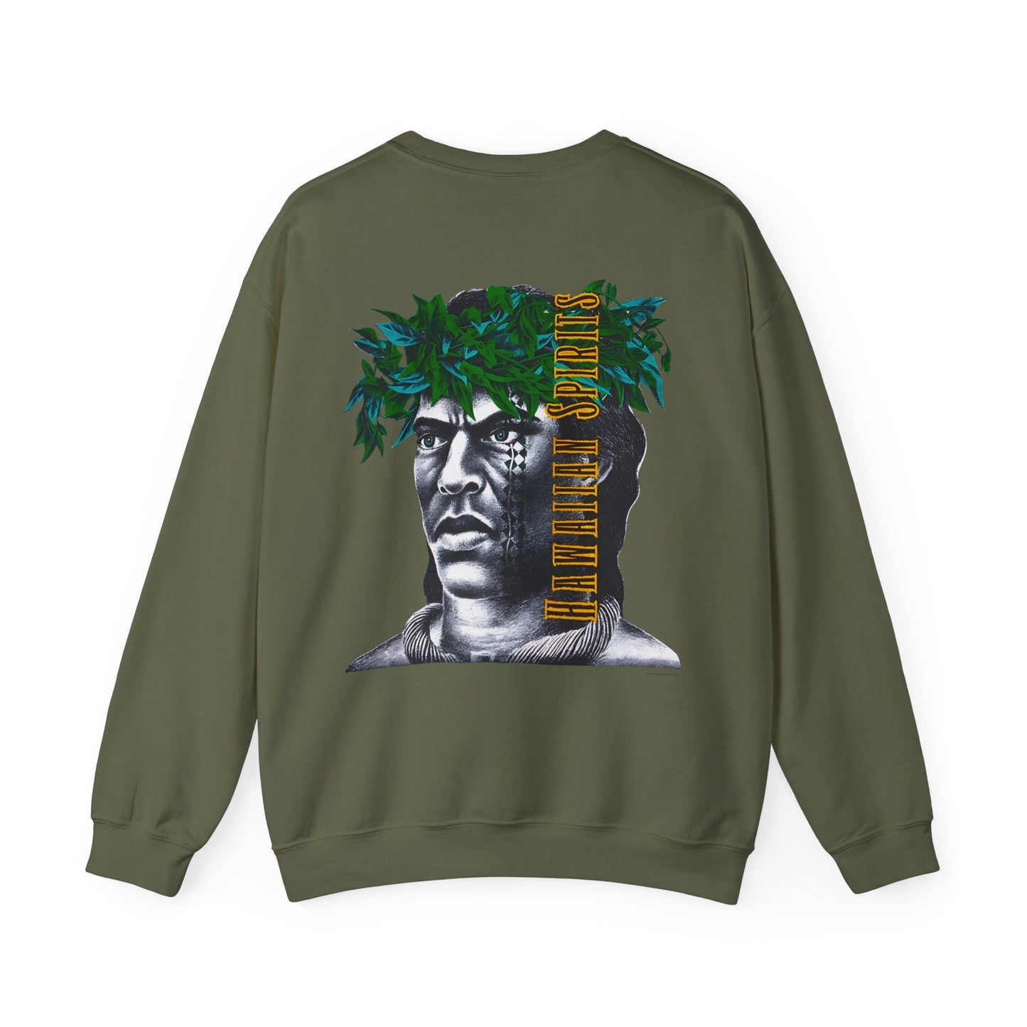 Hawaiian Strength Hawaiian Spirits Vintage Design 90s New Print Unisex Heavy Blend™ Crewneck Sweatshirt