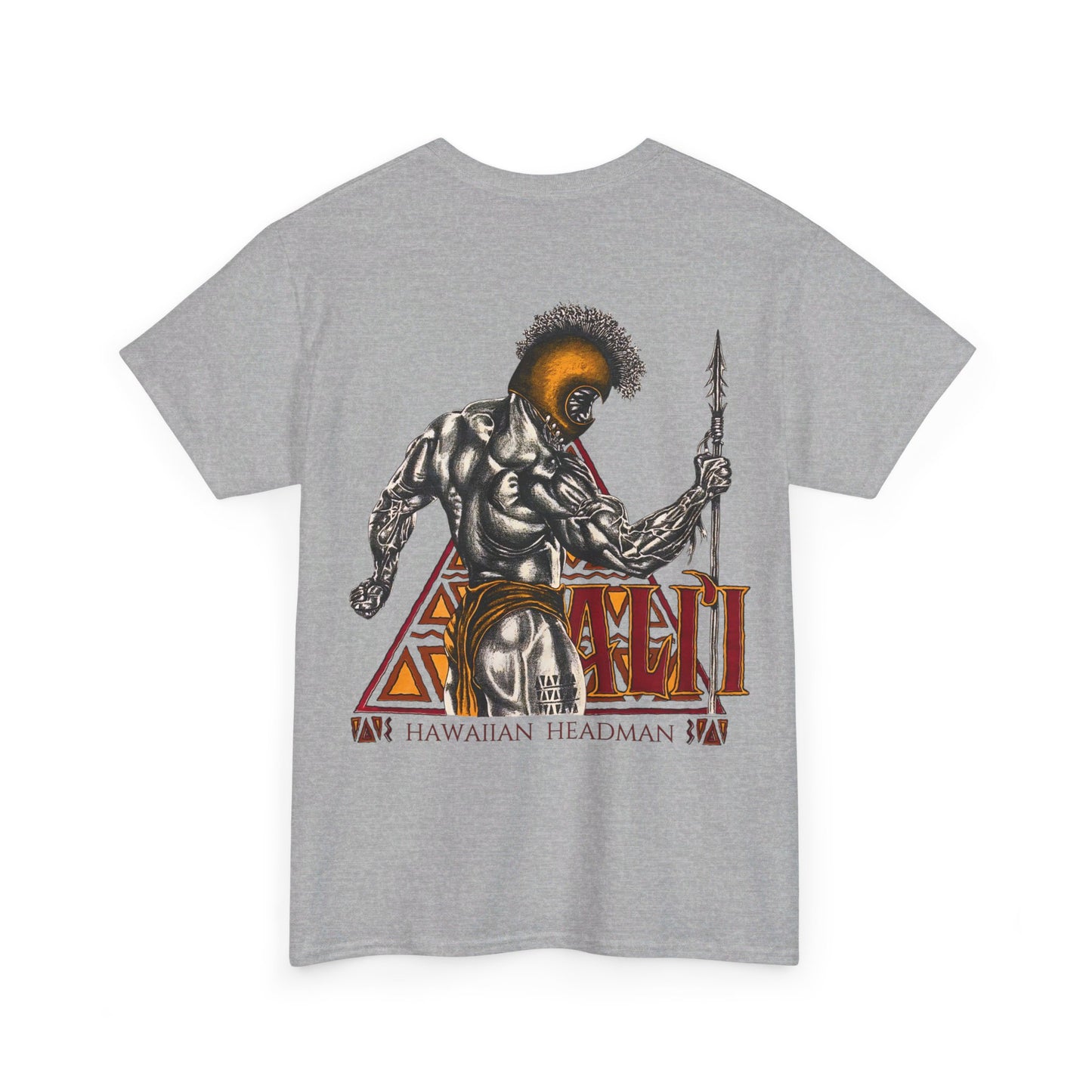 Hawaiian Strength Ali'i Hawaiian Headman Vintage Design 90s New Print Unisex Heavy Cotton Tee