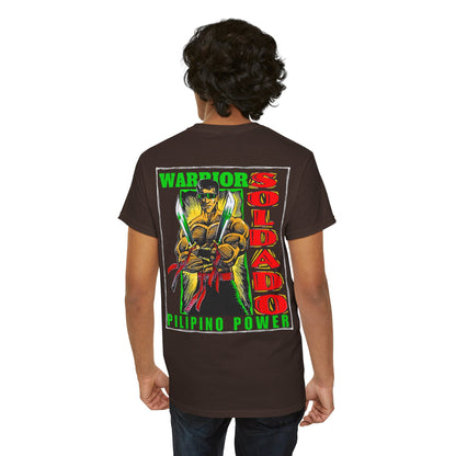 Filipino Strength Soldado Warrior Pilipino Power Vintage Design 90s New Print Unisex Heavy Cotton Tee