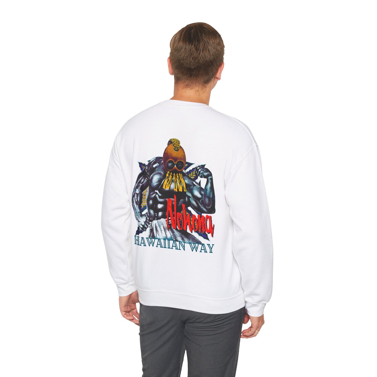 Hawaiian Strength Hawaiian Way Nohona Vintage Design 90s New Print Unisex Heavy Blend™ Crewneck Sweatshirt