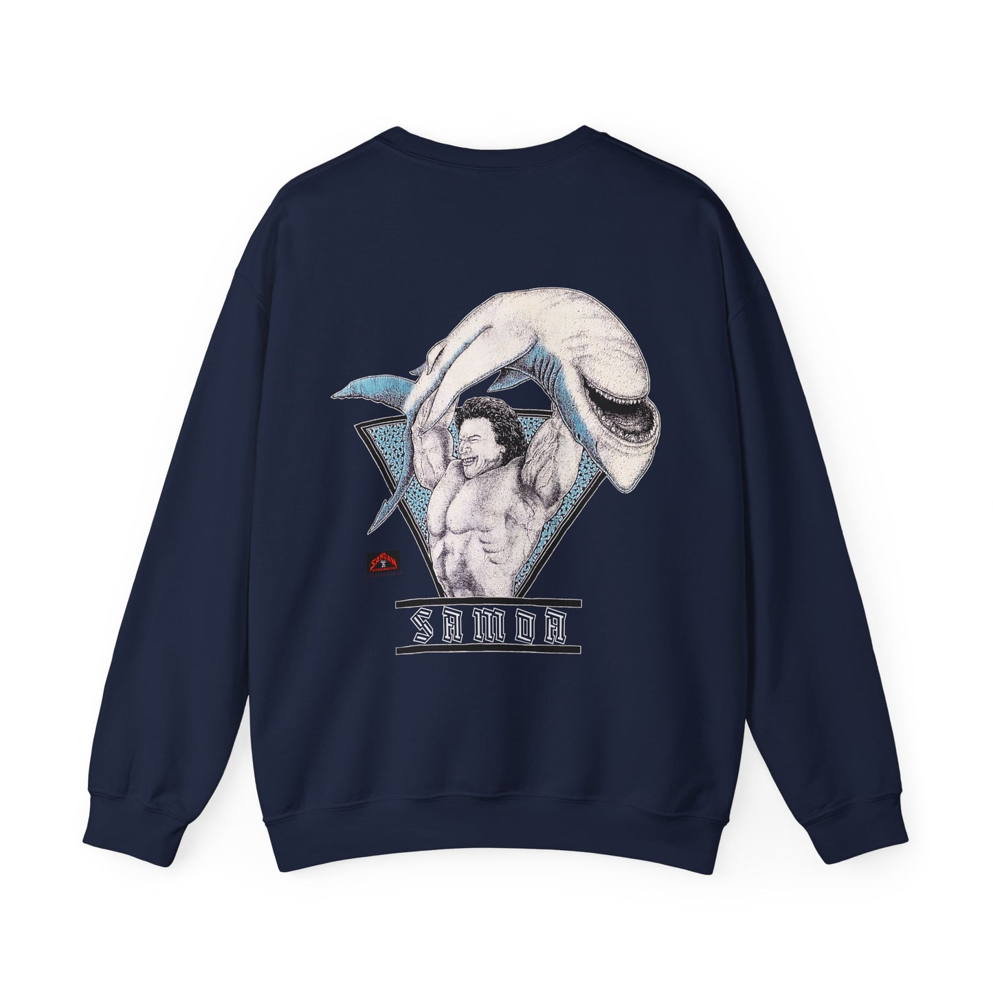 Samoan Strength Samoa Vintage 90s Design New Print Unisex Heavy Blend™ Crewneck Sweatshirt