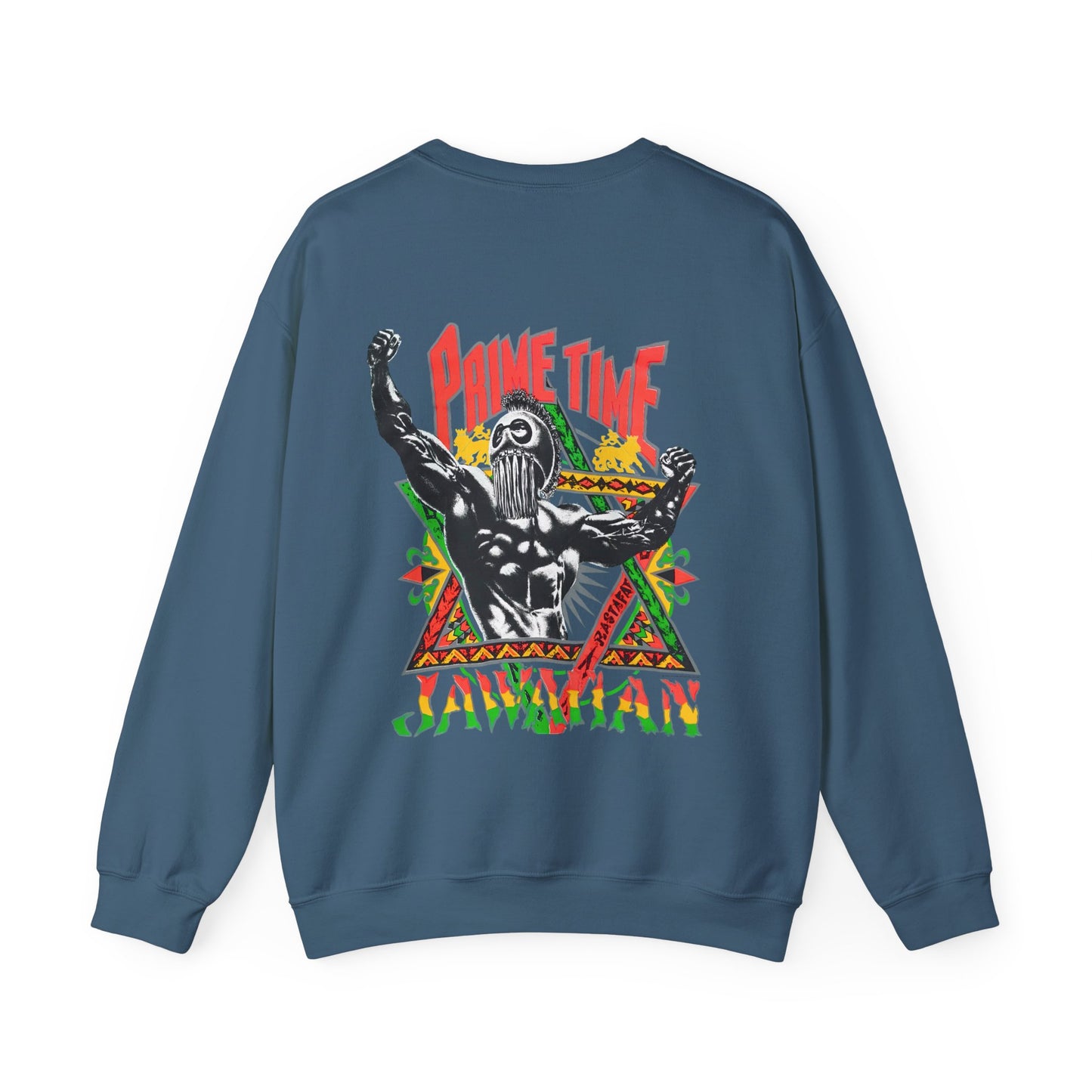 Jawaiian Strength Prime Time Jawaiian Vintage Design 90s New Print Unisex Heavy Blend™ Crewneck Sweatshirt