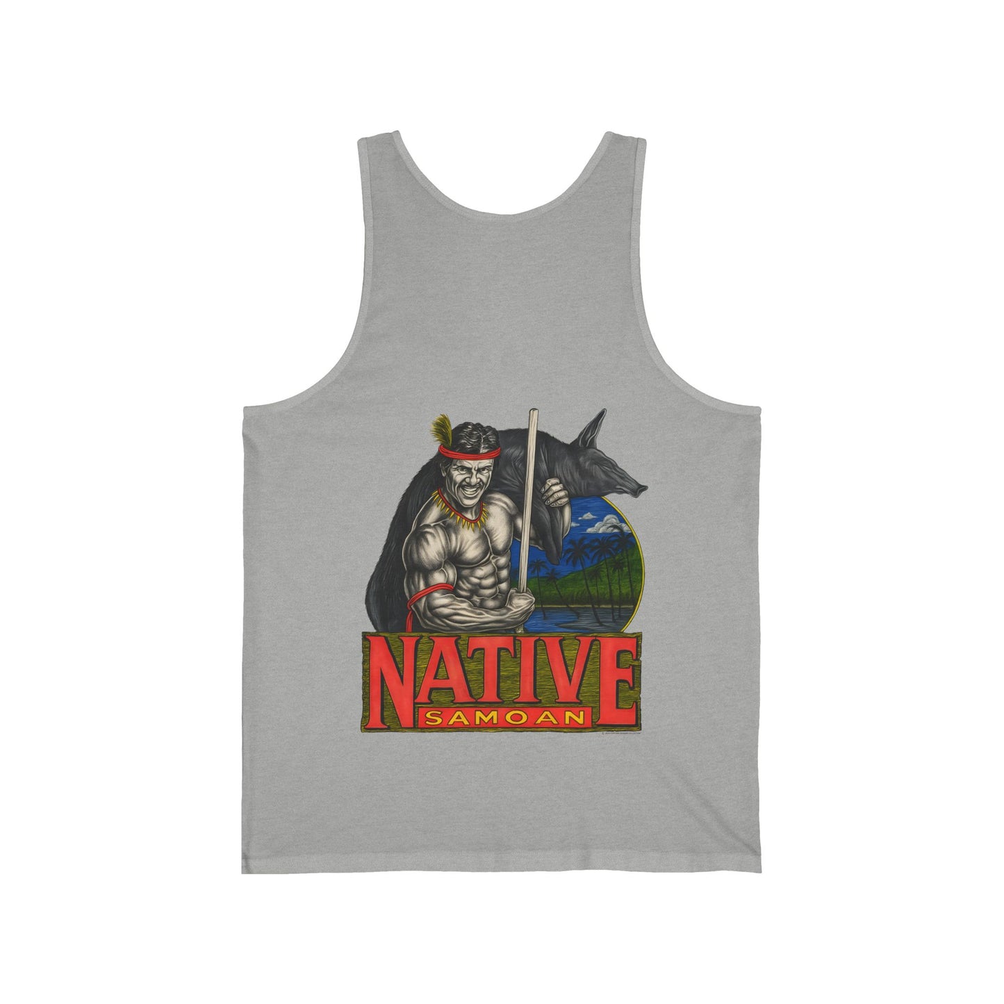 Samoan Strength Native Samoan Vintage 90s Design New Print Unisex Jersey Tank
