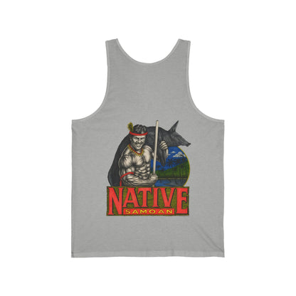 Samoan Strength Native Samoan Vintage 90s Design New Print Unisex Jersey Tank