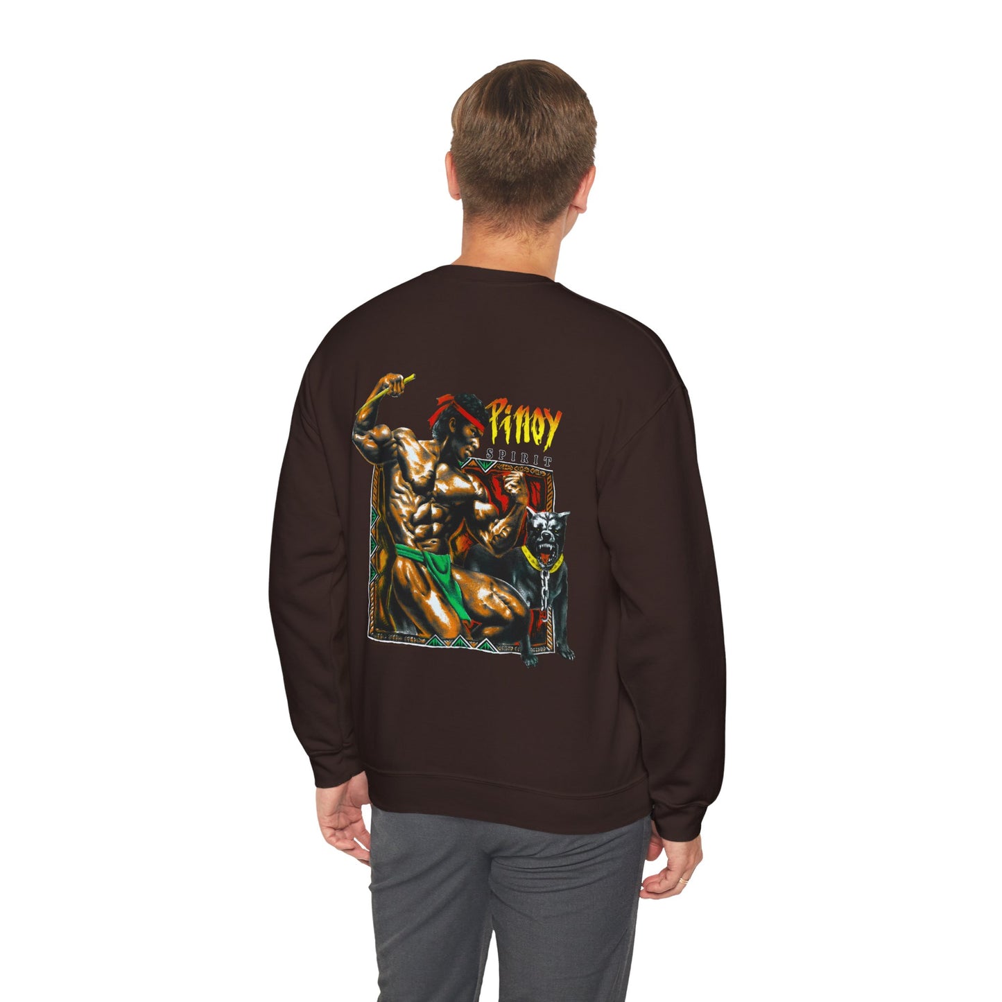 Filipino Strength Pinoy Vintage Design 90s New Print Unisex Heavy Blend™ Crewneck Sweatshirt