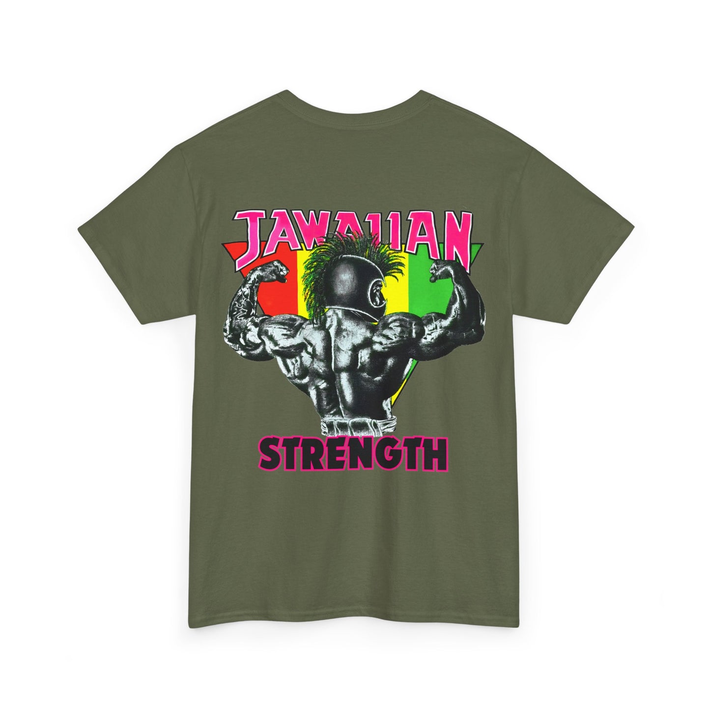 Jawaiian Strength Jawaiian Strenght Vintage Design 90s New Print T-shirt Unisex Heavy Cotton Tee