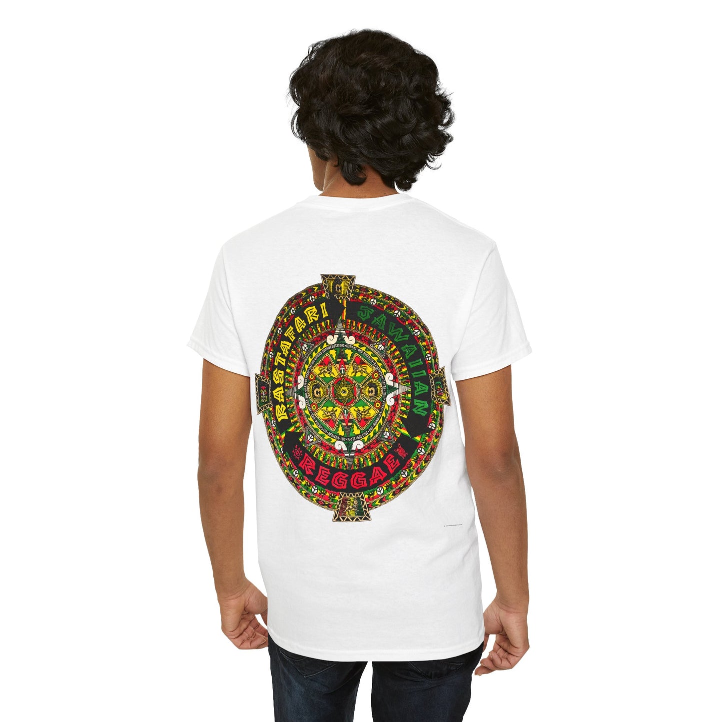 Jawaiian Strength Rastafari Jawaiian Reggae Vintage Design 90s New Print T-shirt Unisex Heavy Cotton Tee