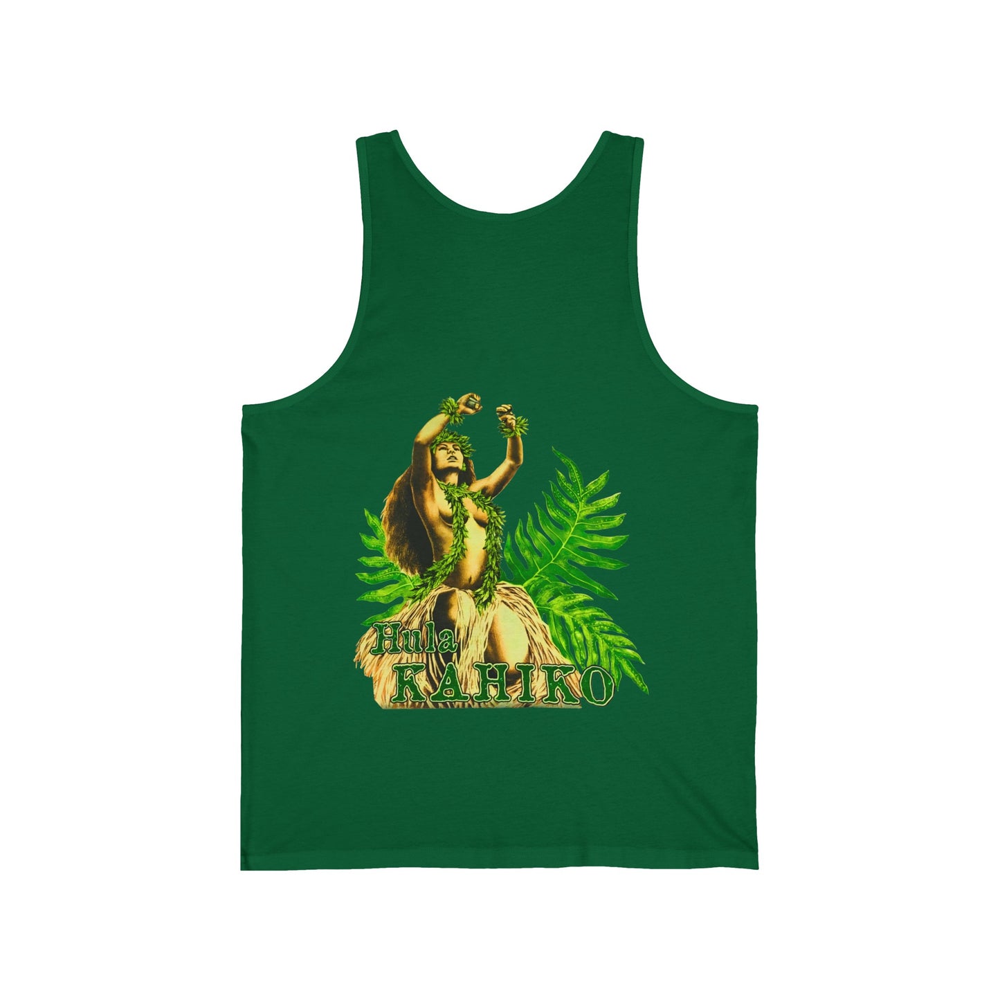 Hawaiian Strength Hula Kahiko Vintage Design 90s New Print Unisex Jersey Tank