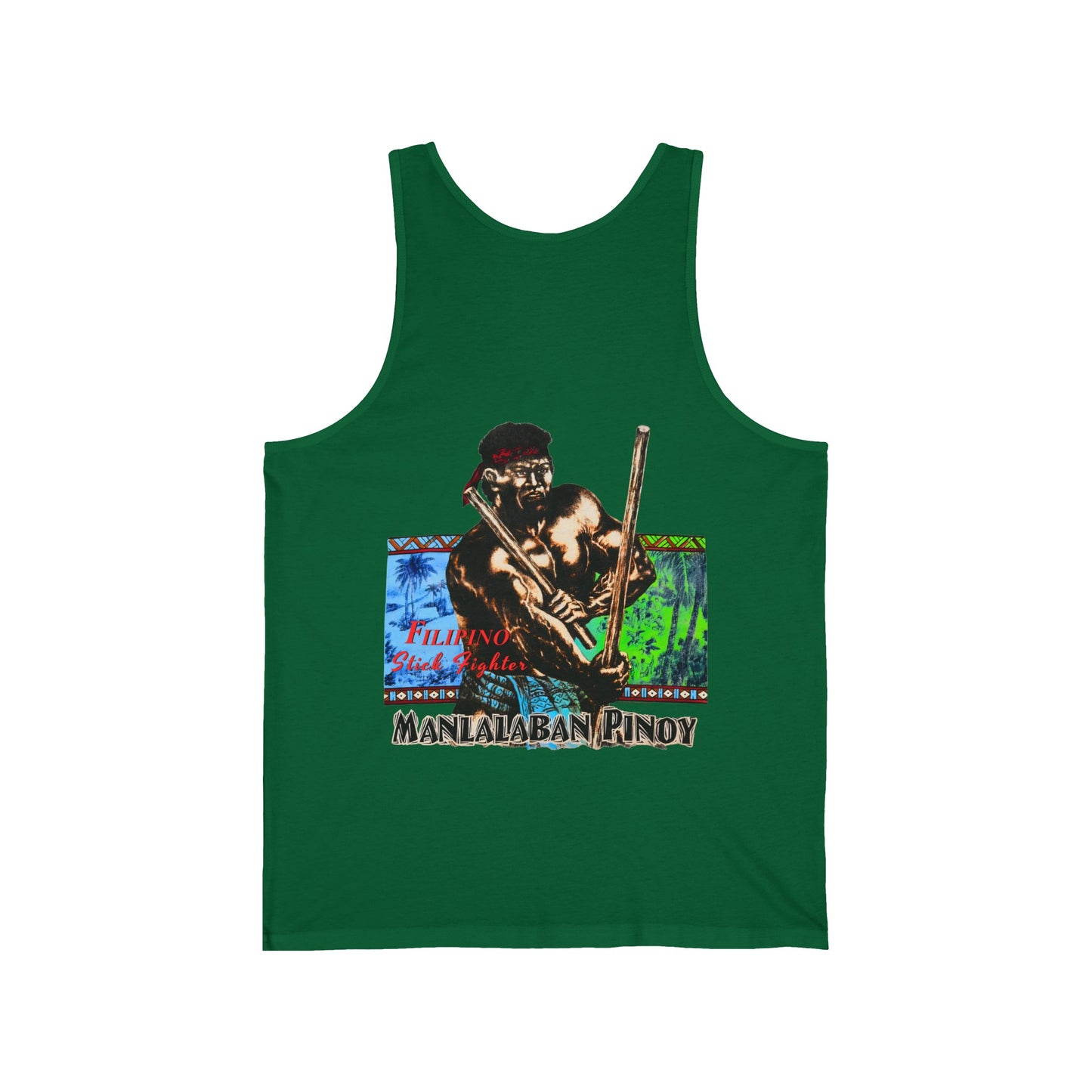 Filipino Strength Manlalaban Pinoy Stick Fighter Vintage Design 90s New Print Unisex Jersey Tank