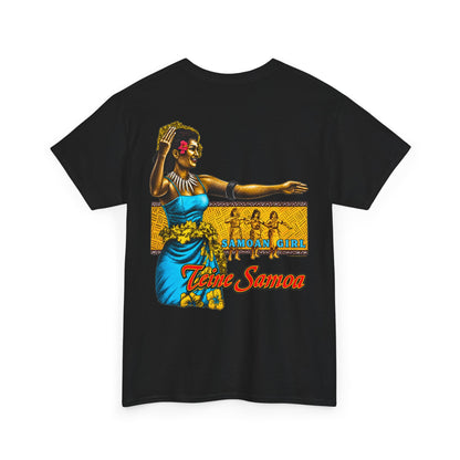 Samoan Strength Samoan Girl Teine Samoa Unisex Heavy Cotton Tee