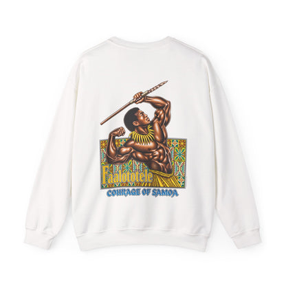 Samoan Strength Faalototele Courage of Samoa Unisex Heavy Blend™ Crewneck Sweatshirt