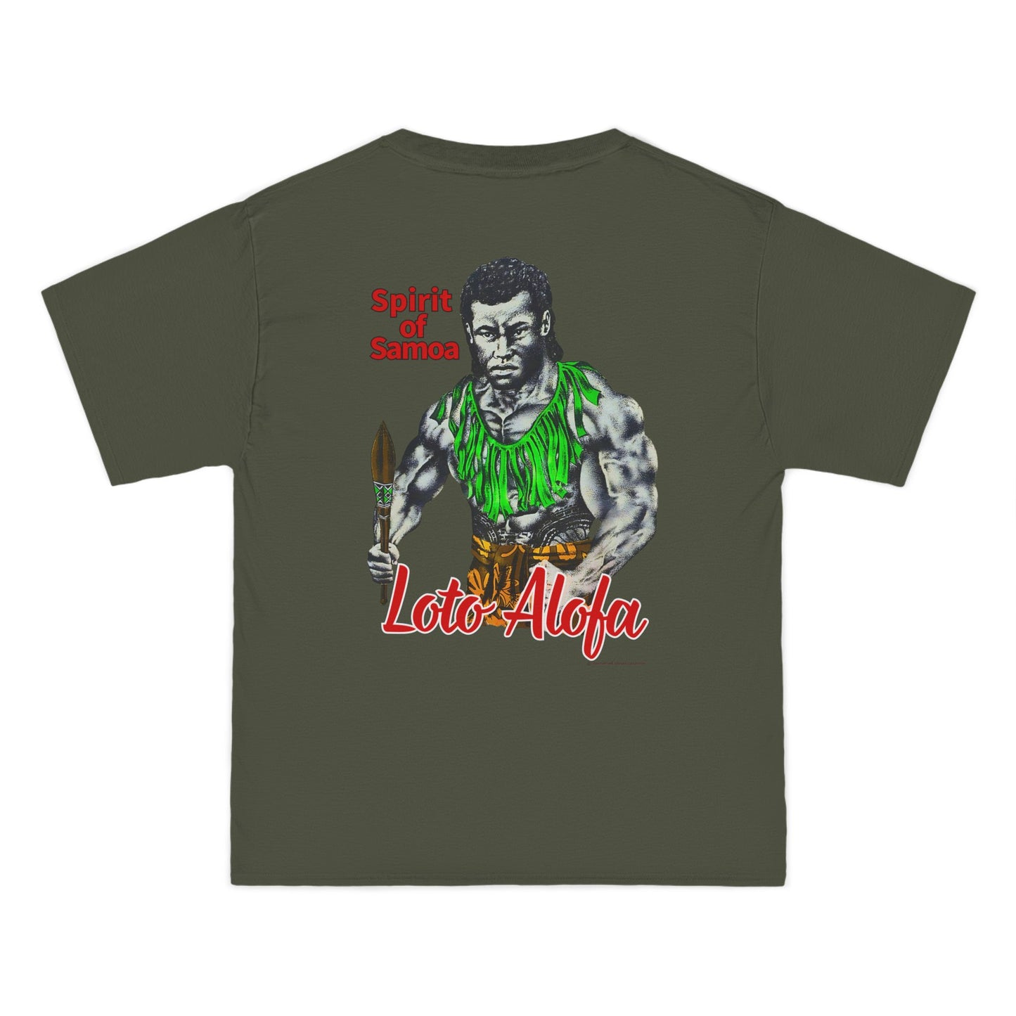 Samoan Strength Spirit of Samoa Loto Alofa Vintage Design 90s New Print Beefy-T®  Short-Sleeve T-Shirt