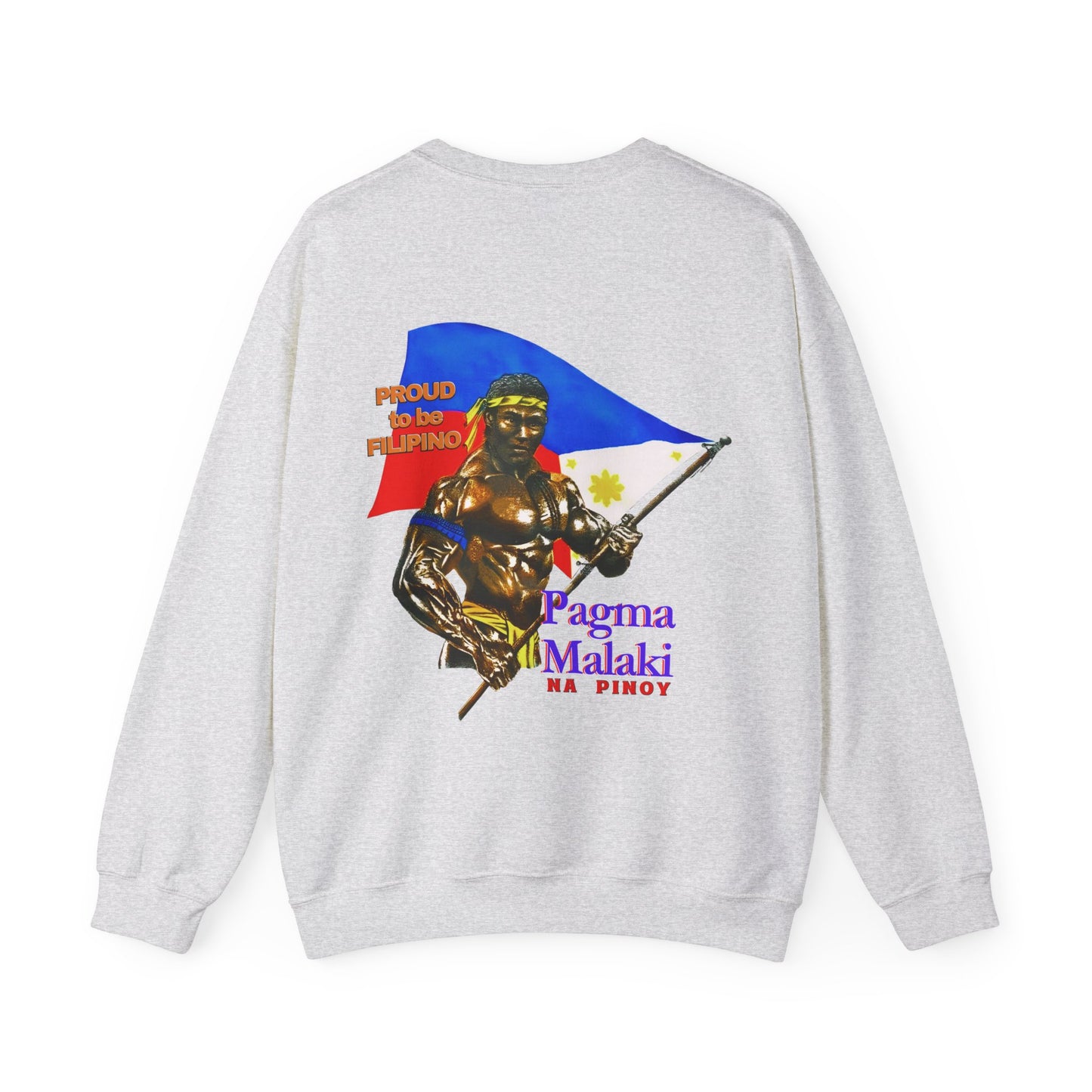 Filipino Strength Proud to be Filipino Pagma Malaki Na Pinoy Vintage Design 90s New Print Unisex Heavy Blend™ Crewneck Sweatshirt