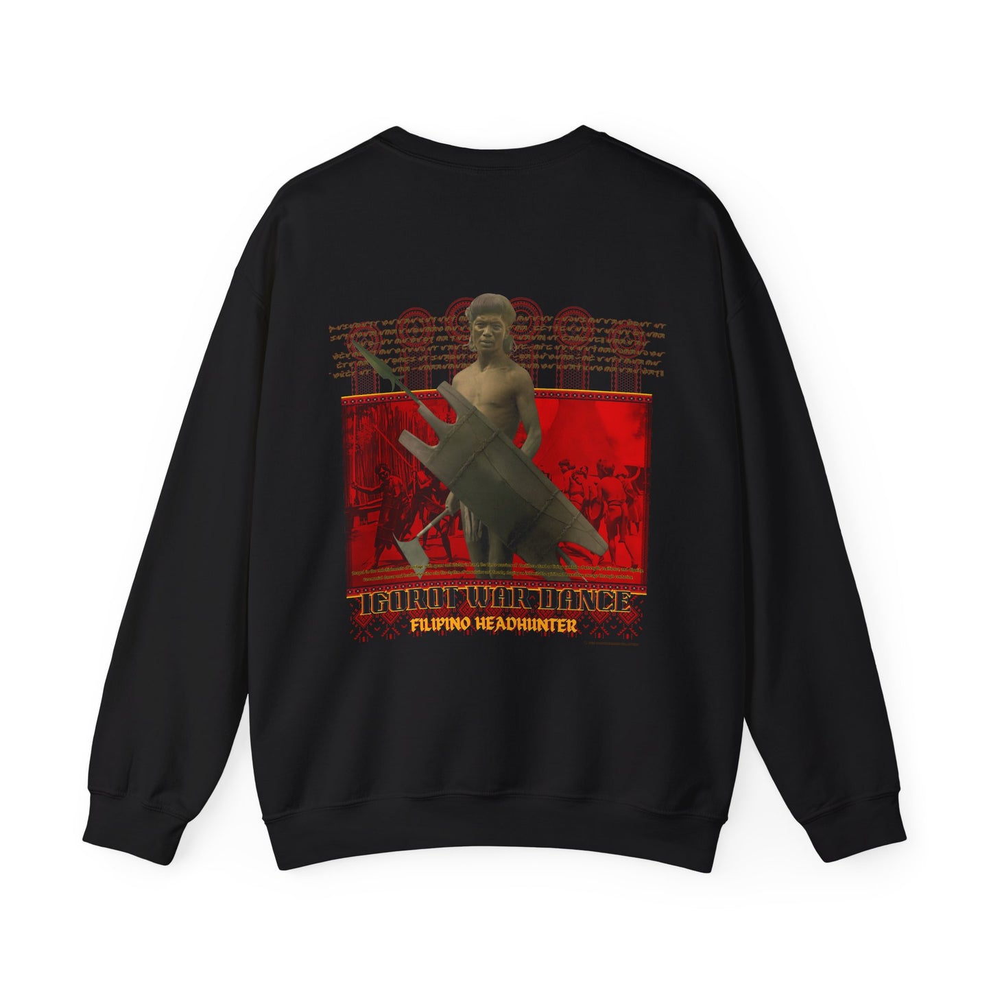 Filipino Strength Filipino Headhunter Igorot War Dance Unisex Heavy Blend™ Crewneck Sweatshirt