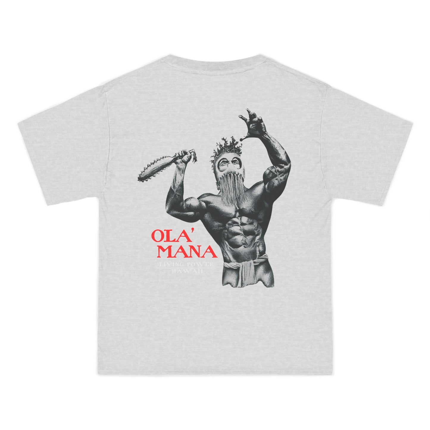 Hawaiian Strength Living Power Hawaii Ola' Mana Vintage Design 90s New Print Beefy-T®  Short-Sleeve T-Shirt