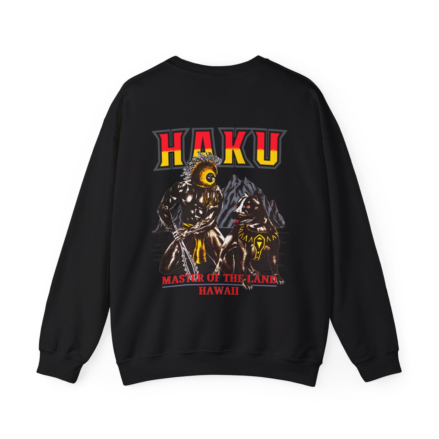 Hawaiian Strength Haku Master of the Land Hawaii Vintage Design 90s New Print Unisex Heavy Blend™ Crewneck Sweatshirt