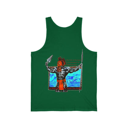 Hawaiian Strength The Life of the Land is Perpetuated by Righteousness Ua Mau Ke Ea Oka 'Aina I Ka Pono Unisex Jersey Tank