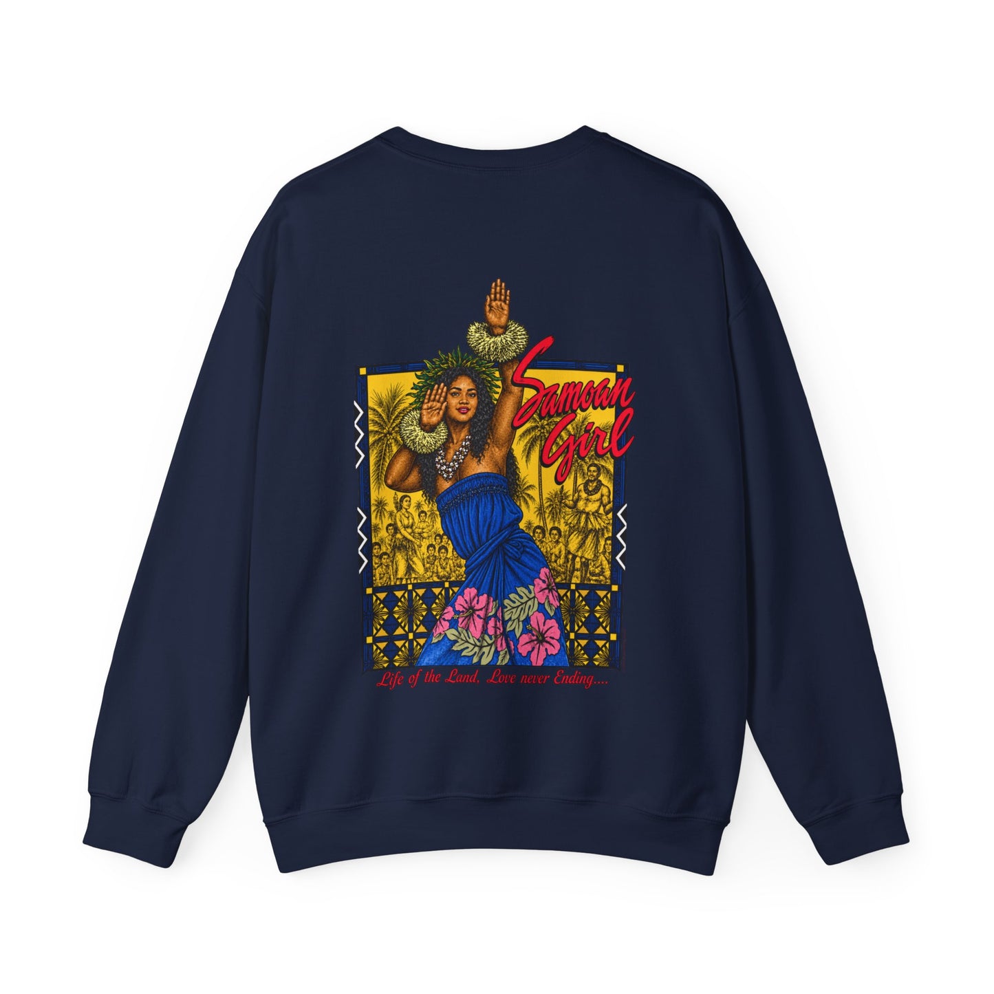 Samoan Strength Samoan Girl Unisex Heavy Blend™ Crewneck Sweatshirt