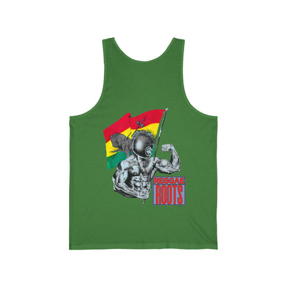 Jawaiian Strength Reggae Roots Vintage Design 90s New Print Unisex Jersey Tank