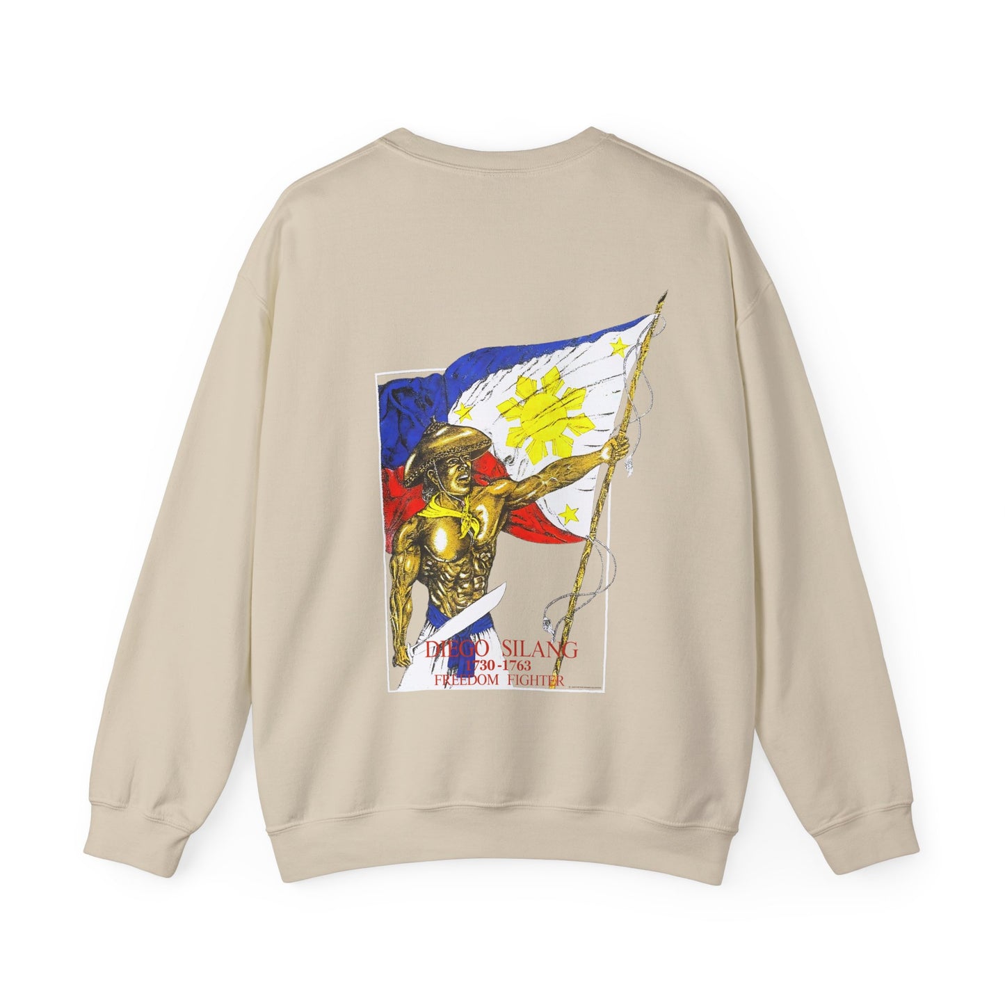 Filipino Strength Diego Silang Freedom Fighter Vintage Design 90s New Print Unisex Heavy Blend™ Crewneck Sweatshirt