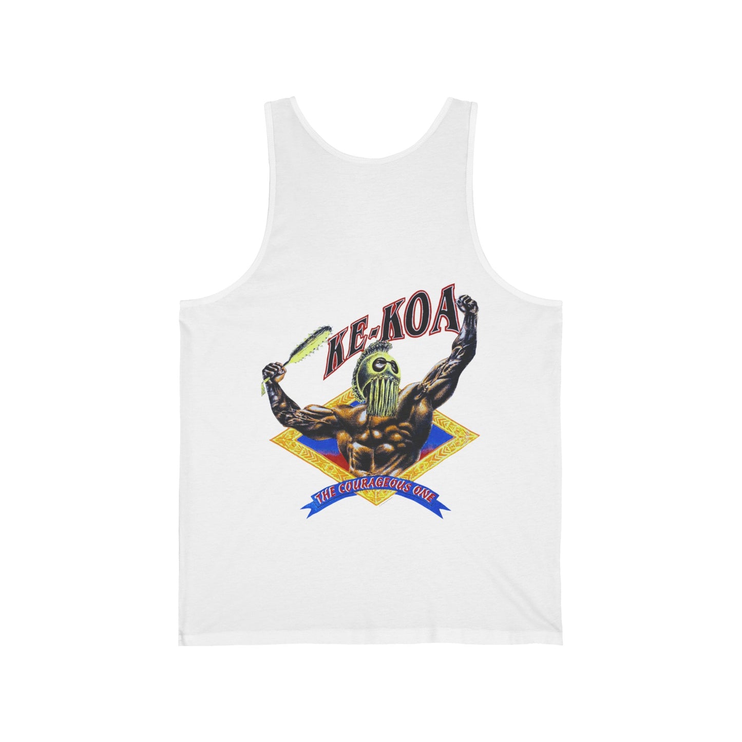 Hawaiian Strength The Courageous One Ke-Koa Vintage Design 90s New Print Unisex Jersey Tank