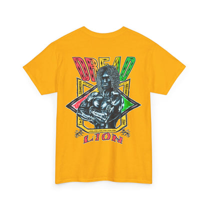 Jawaiian Strength Dread Lion Vintage 90s Design New Print Unisex Heavy Cotton Tee
