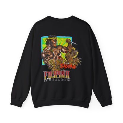 Filipino Strength Sabong Vintage Design 90s New Print Unisex Heavy Blend™ Crewneck Sweatshirt