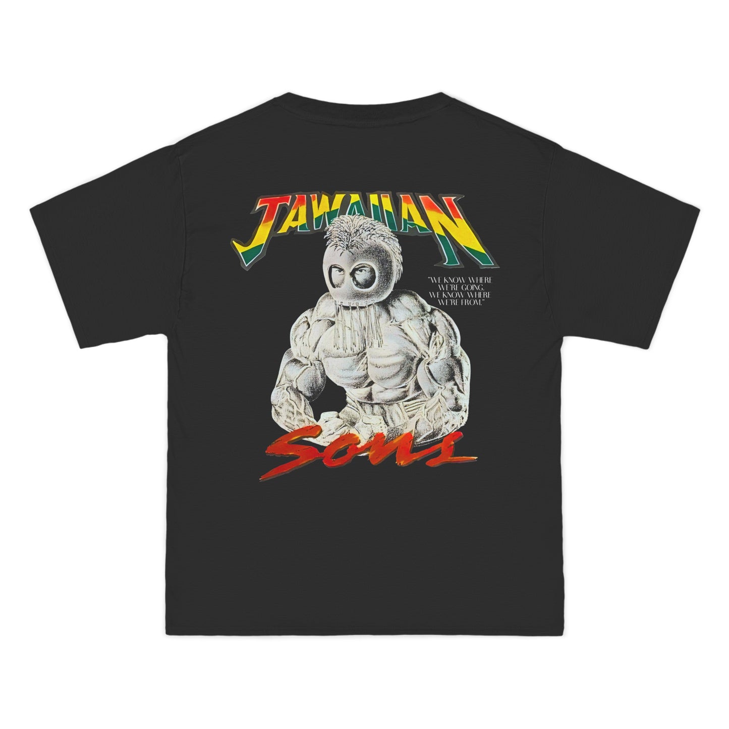 Jawaiian Strenght Jawaiian Sons Vintage Design 90s New Print Beefy-T®  Short-Sleeve T-Shirt