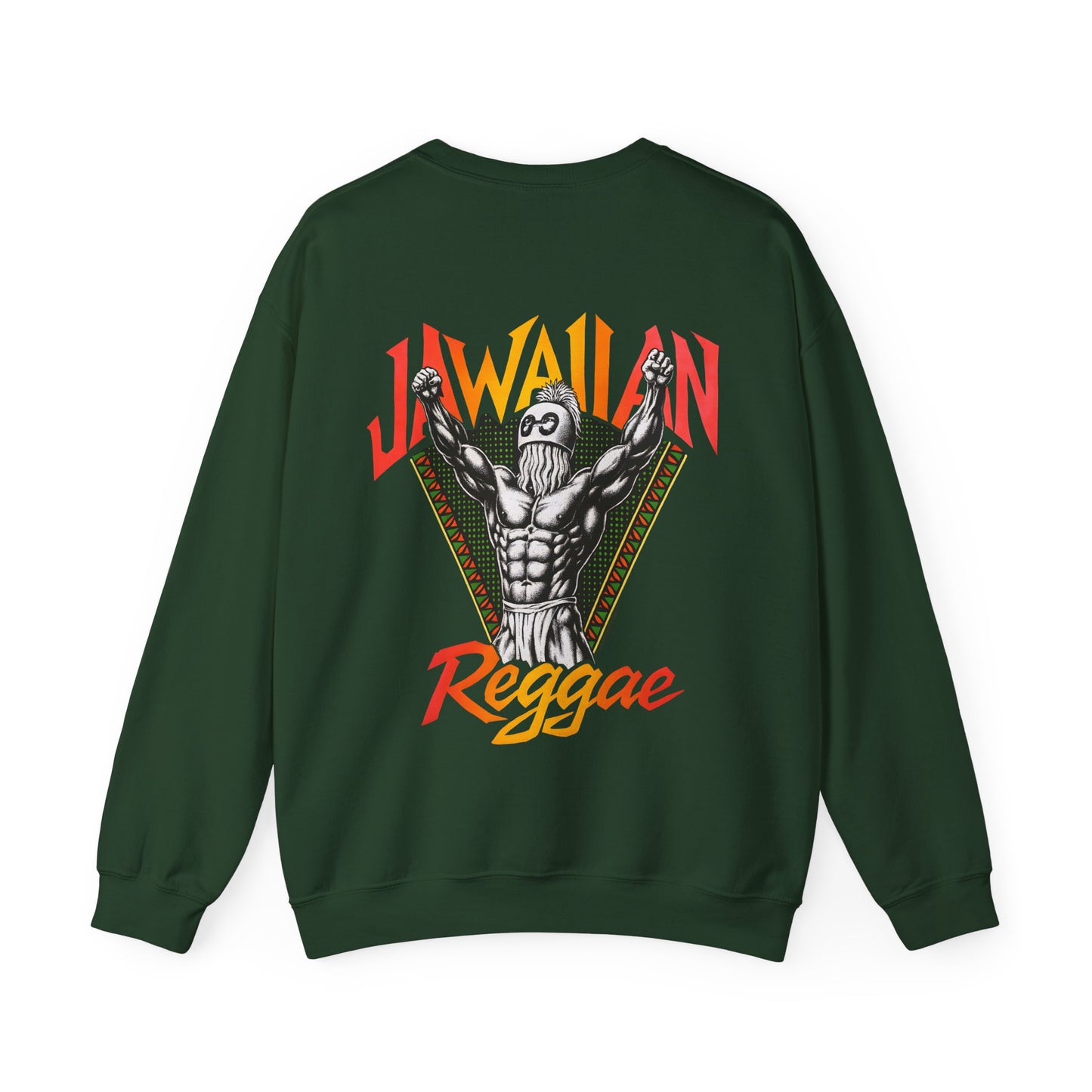 Jawaiian Strength Jawaiian Reggae Vintage Designs 90s New Print Unisex Heavy Blend™ Crewneck Sweatshirt