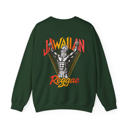 Jawaiian Strength Jawaiian Reggae Vintage Designs 90s New Print Unisex Heavy Blend™ Crewneck Sweatshirt