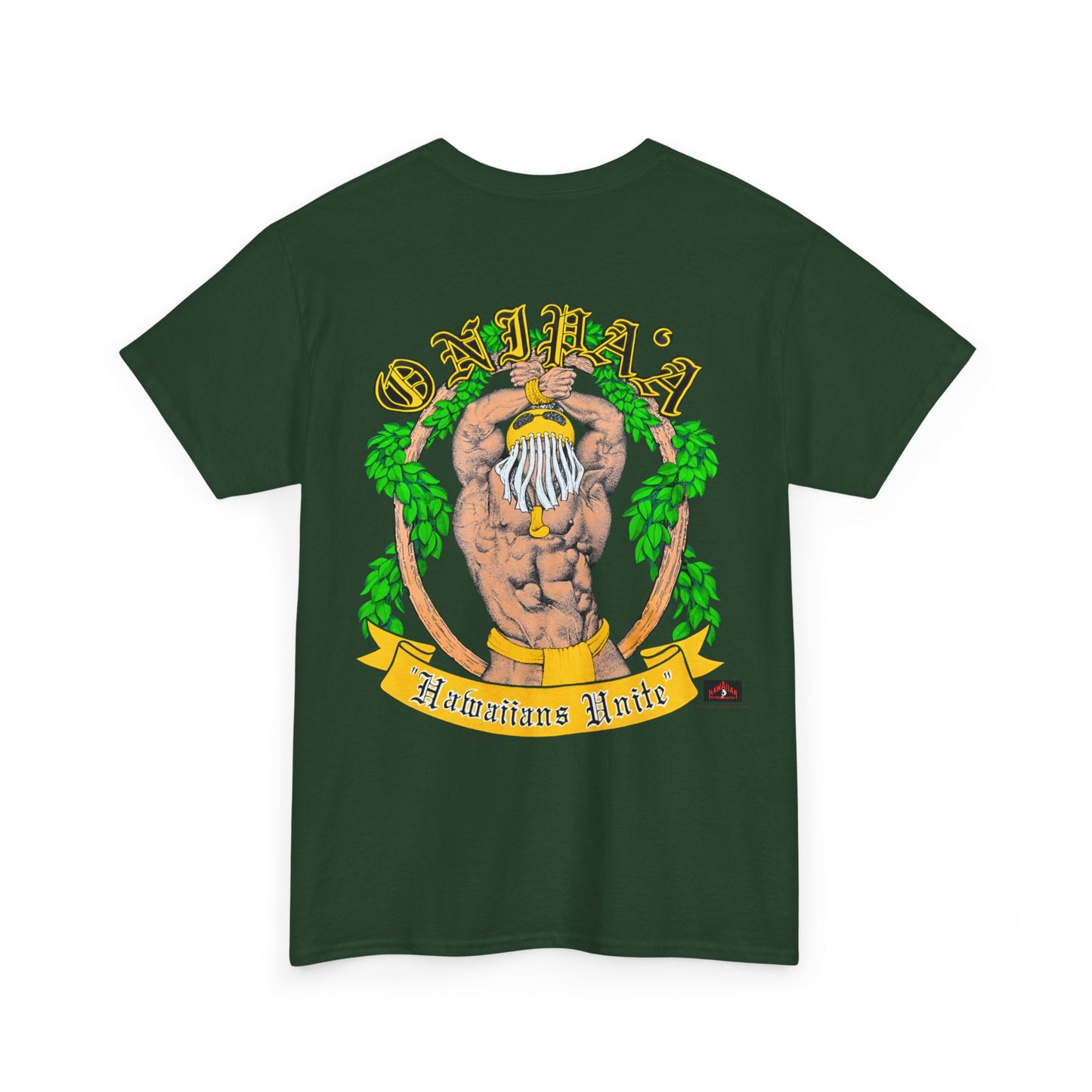 Hawaiian Strength Onipa'a Hawaiians Unite Vintage Design 90s New Print Unisex Heavy Cotton Tee