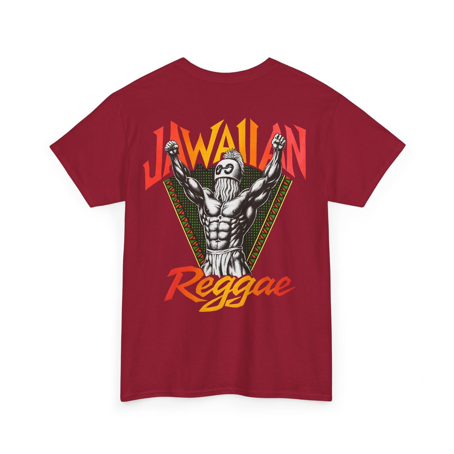 Jawaiian Strength Jawaiian Reggae Vintage Design 90s New Print Unisex Heavy Cotton Tee